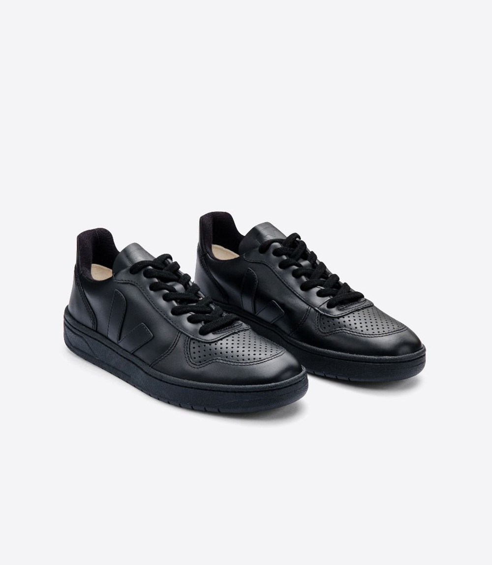 Veja Sneakers Mens - V-10 Bastille Cwl - Black - 9487EPNTZ